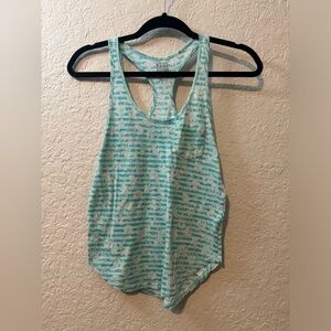 Blue & White Workout Top, Size Small